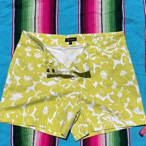 Lemon/Lime - greenish yellow shorts by The Limited.